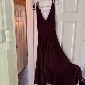 Free People Burgundy Maxi Dress